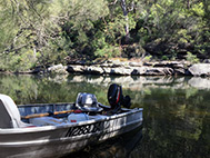 Mid-Woronora R, on the southern boundary of the project area.